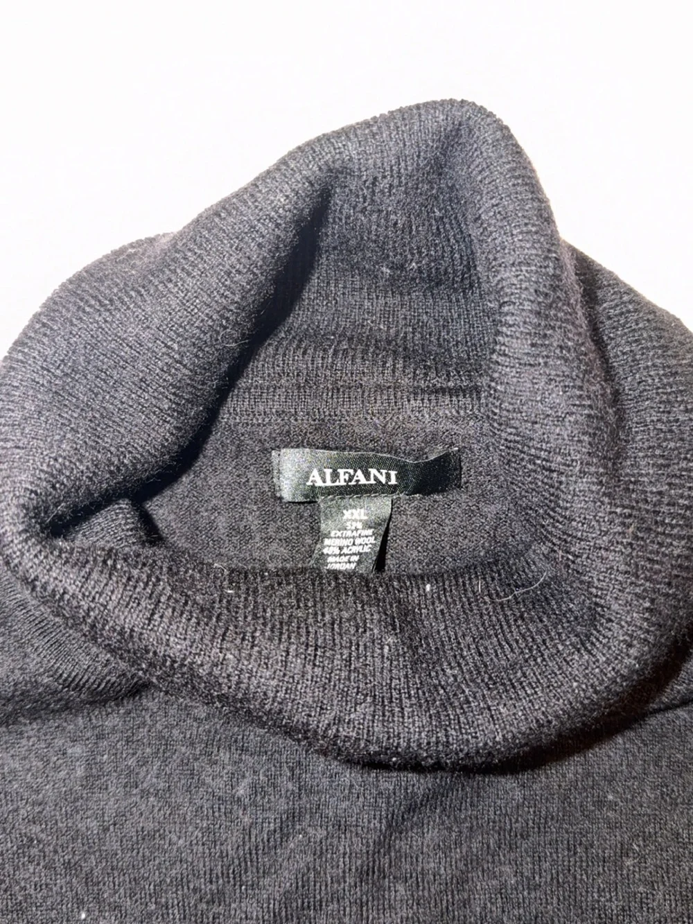 Alfani Men’s Black Turtleneck Knit Sweater